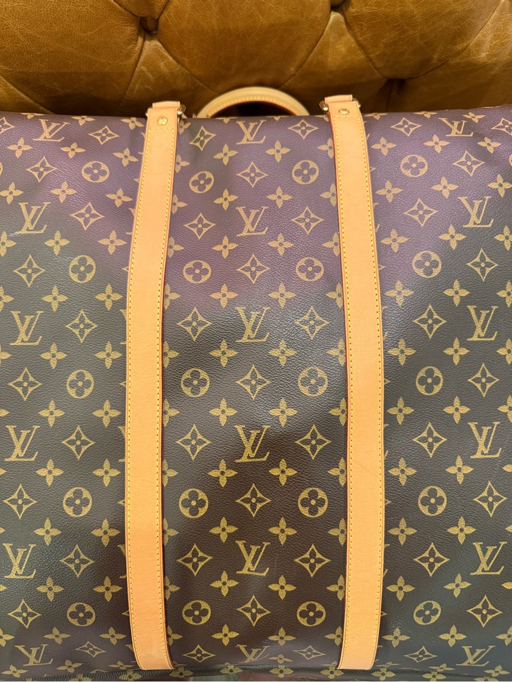 Louis Vuitton Monogram Canvas Brown and Tan Travel Duffel - Picture 14 of 16